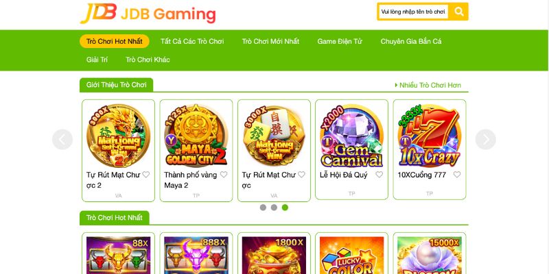 JDB Gaming phát hành game slot đặc sắc